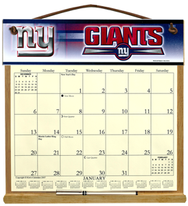 New York Giants Calendar Holder